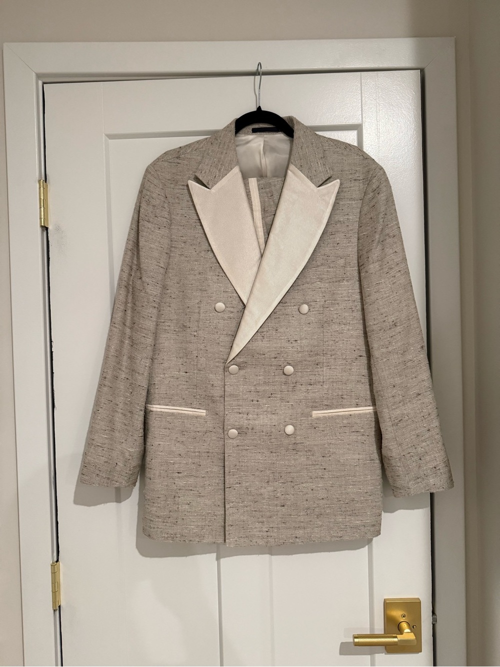Suitsupply Cream tuxedo with Subtle Beige Trim